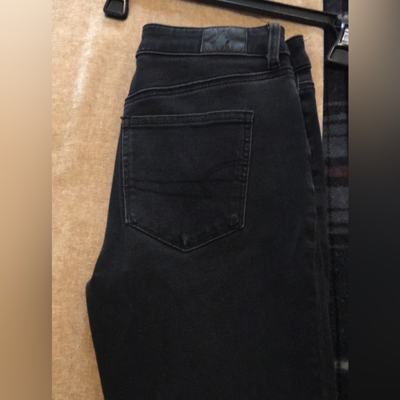 American Eagle The Dream Jean 8 x long black hi rise jegging - Picture 9 of 10